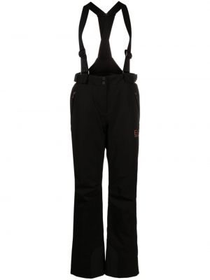 Nepromokavé kalhoty s potiskem Ea7 Emporio Armani černé