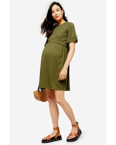 Для беременных платье Topshop Maternity, зеленое