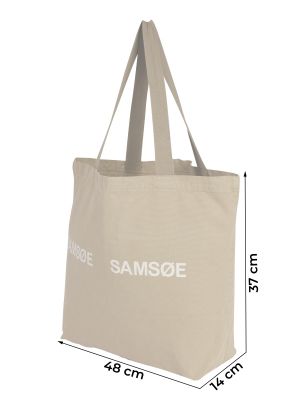 Nákupná taška Samsoe Samsoe biela