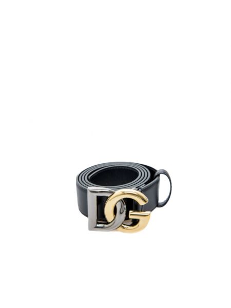 Cinturón de cuero Dolce & Gabbana negro