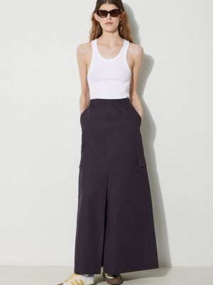 Fioletowa długa spódnica bawełniana Adidas Originals