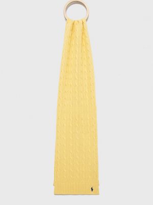 Памучен шал Polo Ralph Lauren жълто