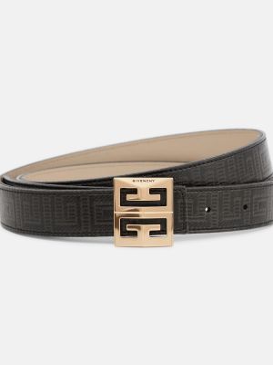 Cinturón de cuero reversible Givenchy negro