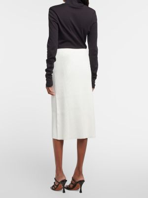 Midi φούστα με ψηλή μέση Proenza Schouler λευκό