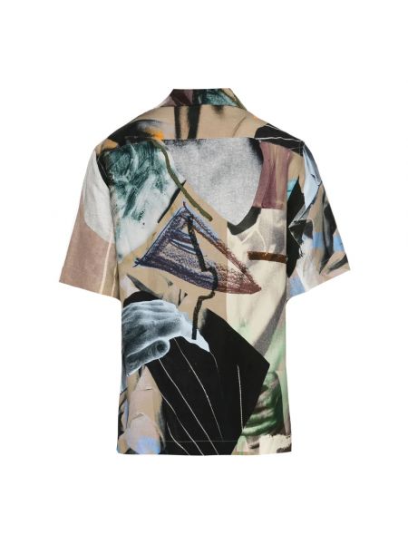 Lniana koszula w abstrakcyjne wzory Paul Smith