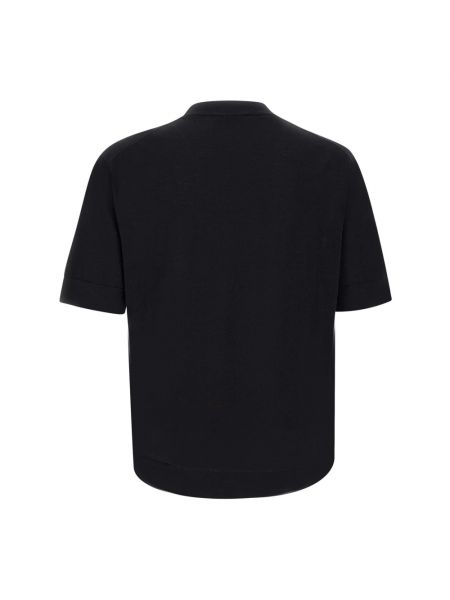 Camisa de algodón de crepé Filippo De Laurentiis negro