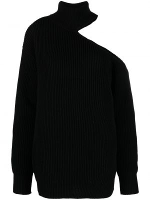 Асиметричен пуловер Nensi Dojaka черно