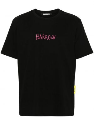T-shirt en coton à imprimé Barrow noir