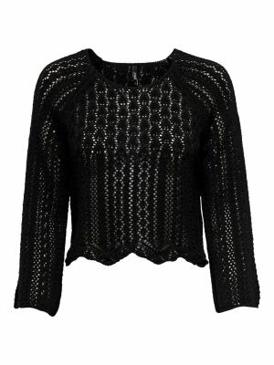 Priliehavý sveter Only čierna
