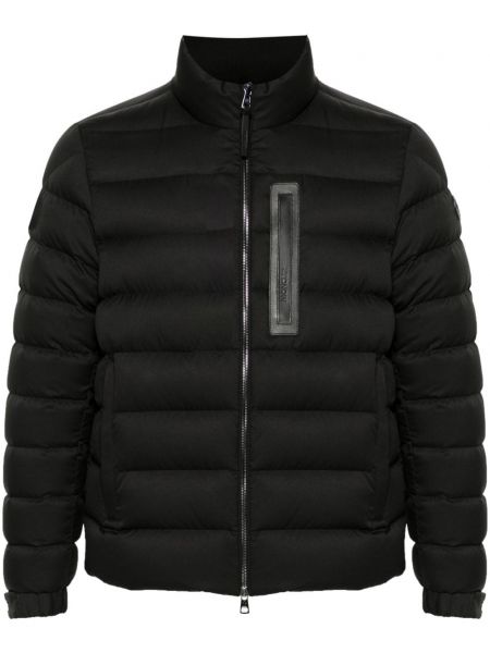 Uzun ceket Moncler siyah