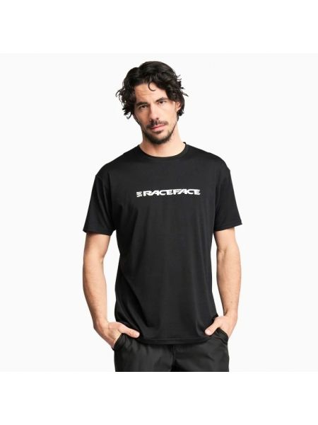 Klasikinio marškinėliai Race Face juoda