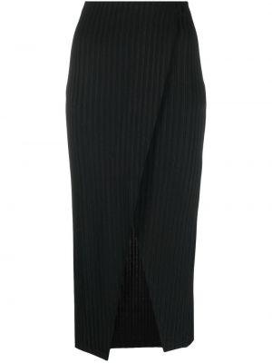 Viskózové pletená sukně Iro - černá