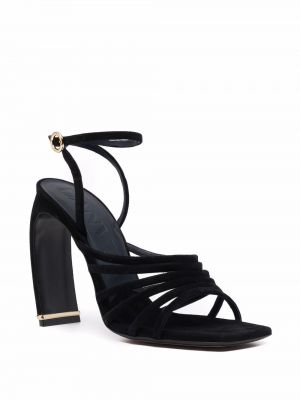 Semišové sandály Lanvin černé