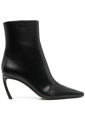 Bottines en cuir Lanvin noir