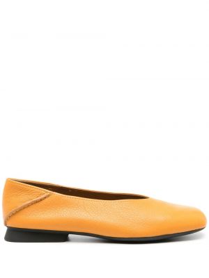 Pantofi din piele Camper portocaliu