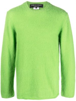 Пуловер с кръгло деколте Comme Des Garçons Homme Plus зелено