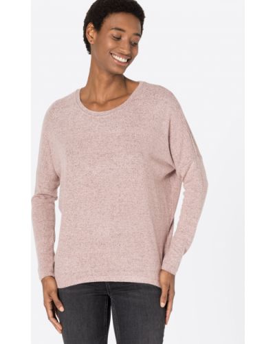 Меланжов пуловер Soyaconcept розово