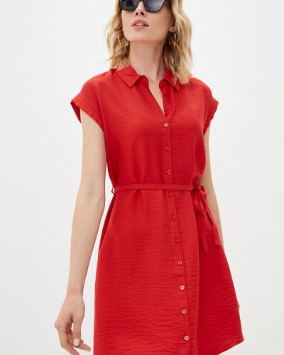 Платье-рубашка Mavi красное