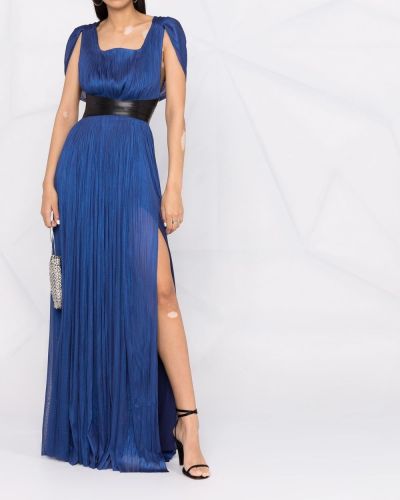 Hedvábné večerní šaty Maria Lucia Hohan modré