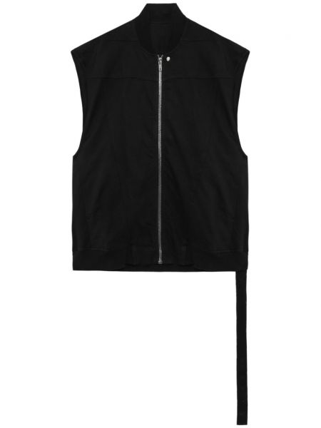 Bavlněná vesta na zip Rick Owens Drkshdw černá