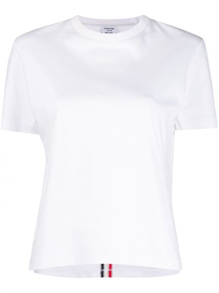 Pruhované tričko Thom Browne biela