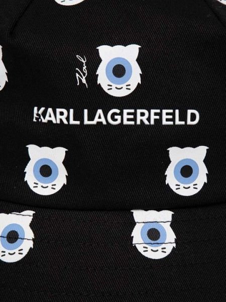 Хлопковая шапка Karl Lagerfeld черная