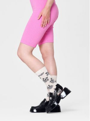 Ponožky Happy Socks béžové