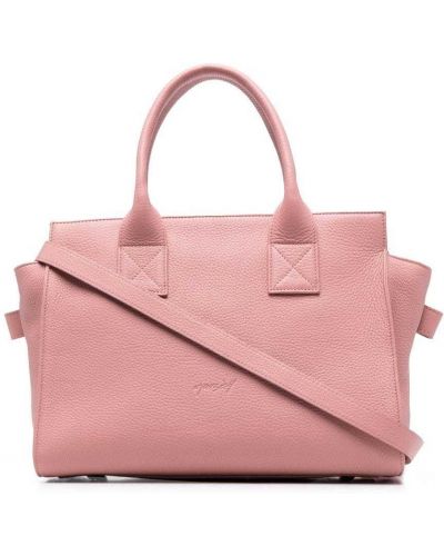 Borsa shopper di pelle Marsèll rosa