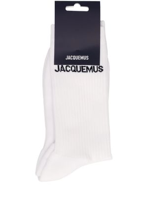 Calcetines de algodón Jacquemus blanco
