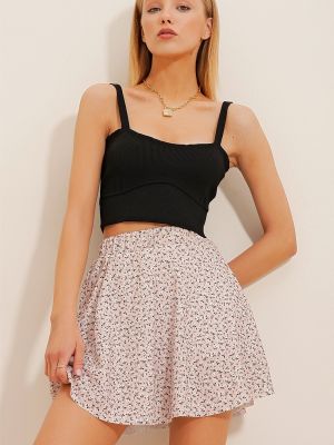 Spódnica Trend Alaçatı Stili różowa