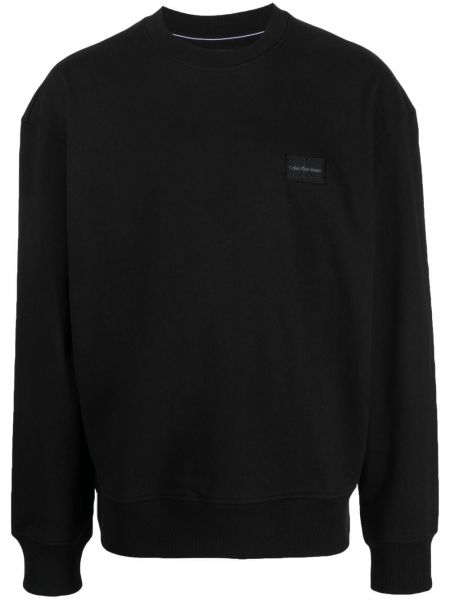 Bomull sweatshirt Calvin Klein Jeans svart