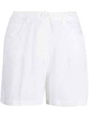 Pantaloni scurți de in Love Moschino alb