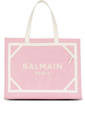 Τσάντα shopper Balmain ροζ