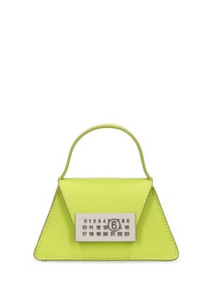 Zelená kožená taška přes rameno Mm6 Maison Margiela