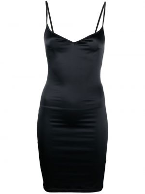 Сатенена мини рокля Murmur черно