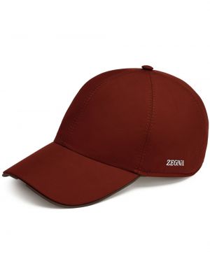 Cappello con visiera Zegna rosso