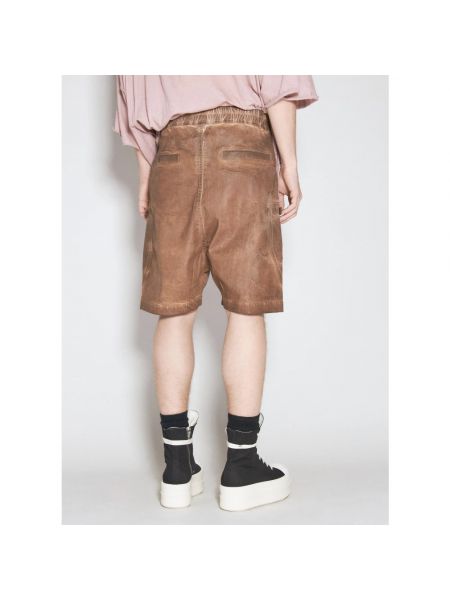 Pantalones cortos de algodón Rick Owens marrón
