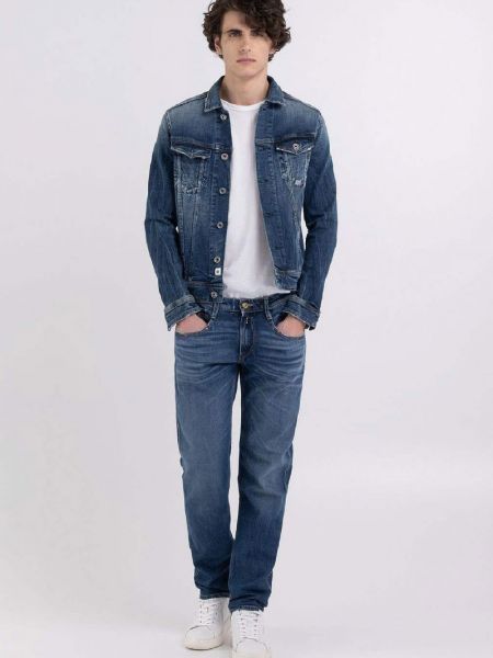 Niebieska kurtka jeansowa Replay