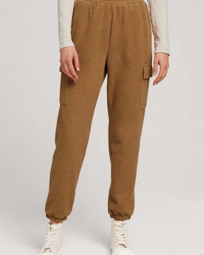 Джинсовые спортивные брюки Tom Tailor Denim, коричневые