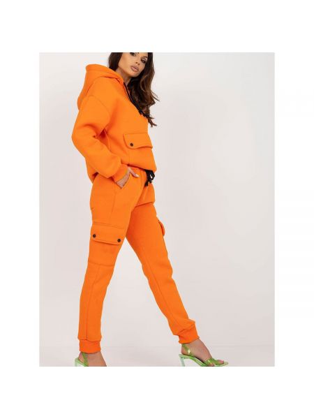Oversized tepláková souprava Fashionhunters oranžová