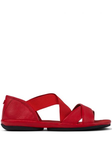 Kožené sandále Camper červená