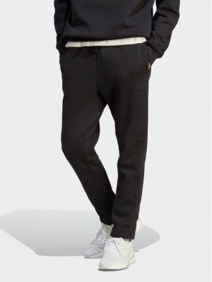 Pantaloni sport din fleece Adidas negru