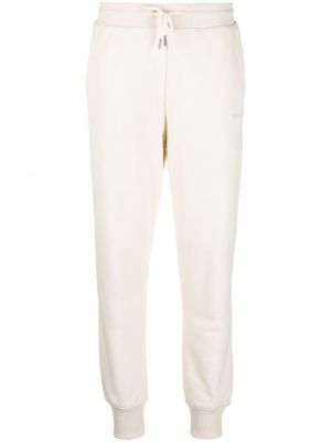 Βαμβακερό αθλητικό παντελόνι με κέντημα Woolrich λευκό