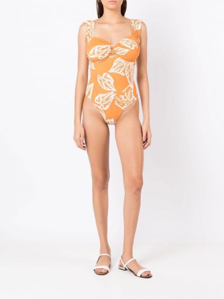 Badeanzug mit print Clube Bossa orange