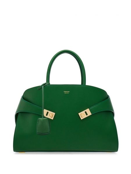 Nákupná taška Ferragamo zelená