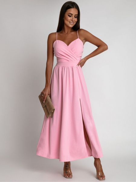 Dlouhé šaty Fasardi růžové