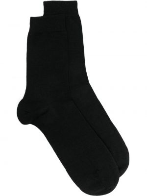 Вълнени чорапи Falke черно