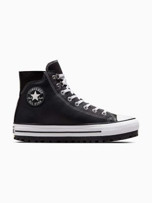 Μπότες με μοτίβο αστέρια Converse μαύρο