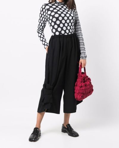 Pantalones de lana asimétricos Comme Des Garçons negro