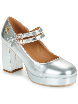 Balerina cipők Moony Mood ezüstszínű
